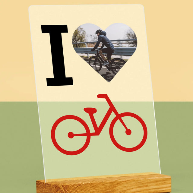 Zdjęcie: I Love Rower - Wydruk na Szkle Akrylowym