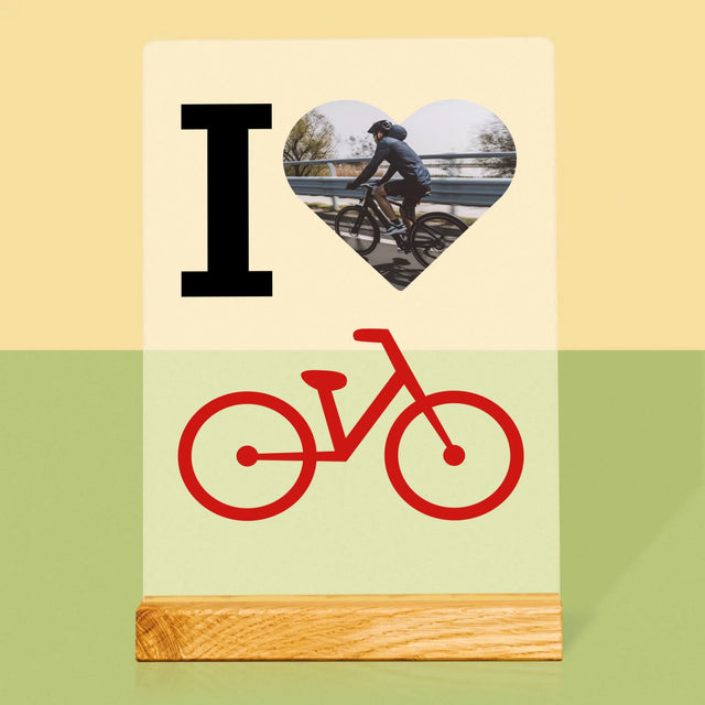 Zdjęcie: I Love Rower - Wydruk na Szkle Akrylowym