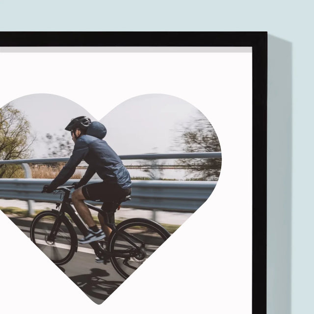 Zdjęcie: I Love Rower - Wydruk Obramowany