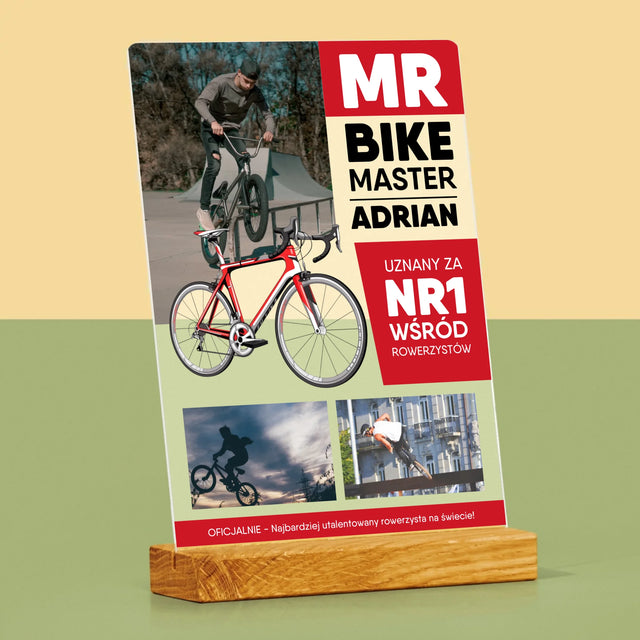 Okładka Magazynu: Mr Bike Master - Wydruk Na Szkle Akrylowym