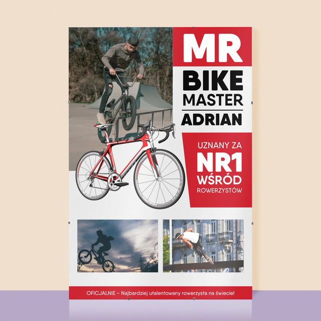 Okładka Magazynu: Mr Bike Master - Personalizowany Plakat