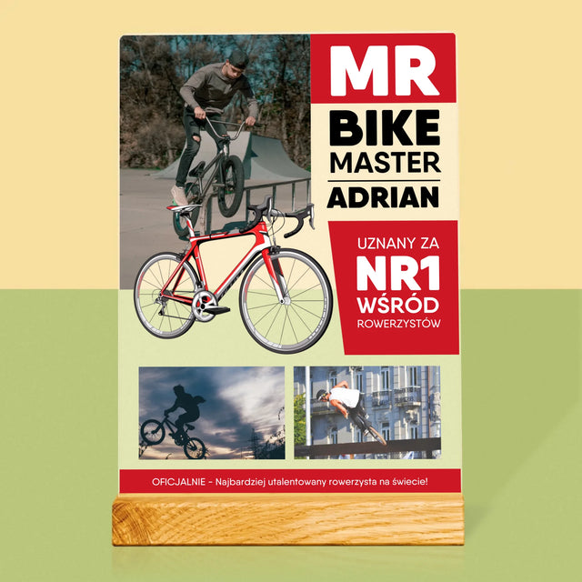 Okładka Magazynu: Mr Bike Master - Wydruk Na Szkle Akrylowym