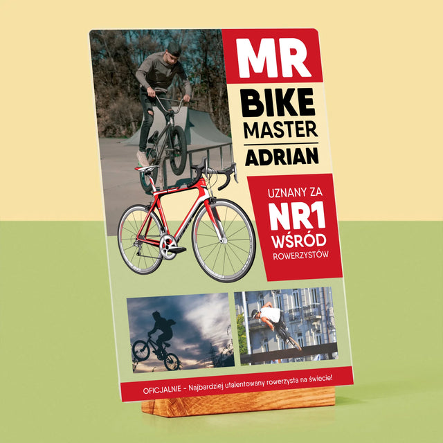 Okładka Magazynu: Mr Bike Master - Wydruk Na Szkle Akrylowym
