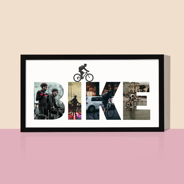 Słowo Ze Zdjęć: Bike - Wydruk Obramowany 20X40
