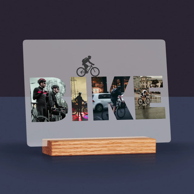 Słowo Ze Zdjęć: Bike - Wydruk Na Szkle Akrylowym