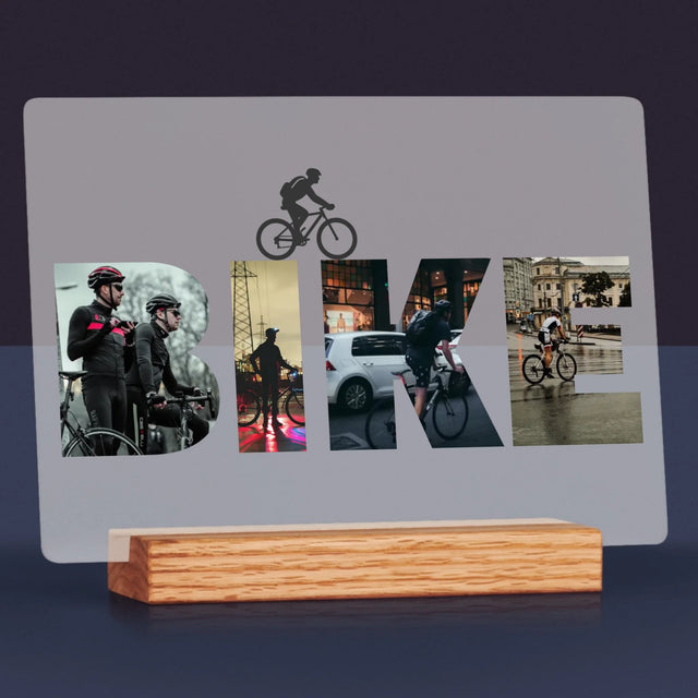 Słowo Ze Zdjęć: Bike - Wydruk Na Szkle Akrylowym