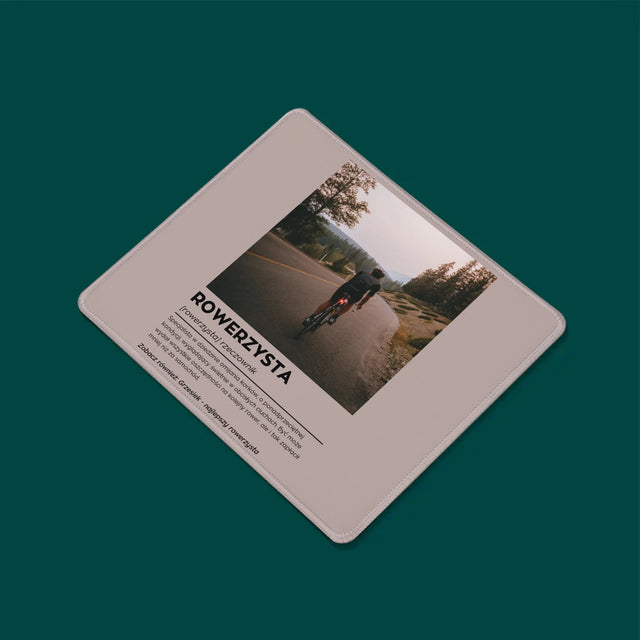 Zdjęcie I Podpis: Rowerzysta Definicja - Podkładka Pod Myszkę