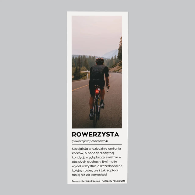 Zdjęcie I Podpis: Rowerzysta Definicja - Magnes Na Lodówkę