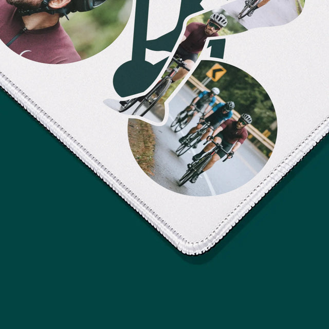 Kształt Ze Zdjęć: Życie Jest Lepsze Na Rowerze - Podkładka Pod Myszkę