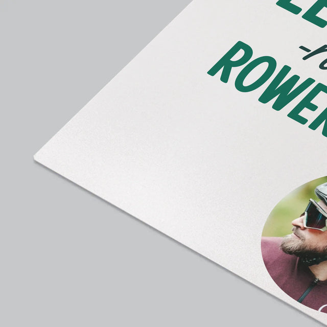 Kształt Ze Zdjęć: Życie Jest Lepsze Na Rowerze - Podkładka Na Biurko