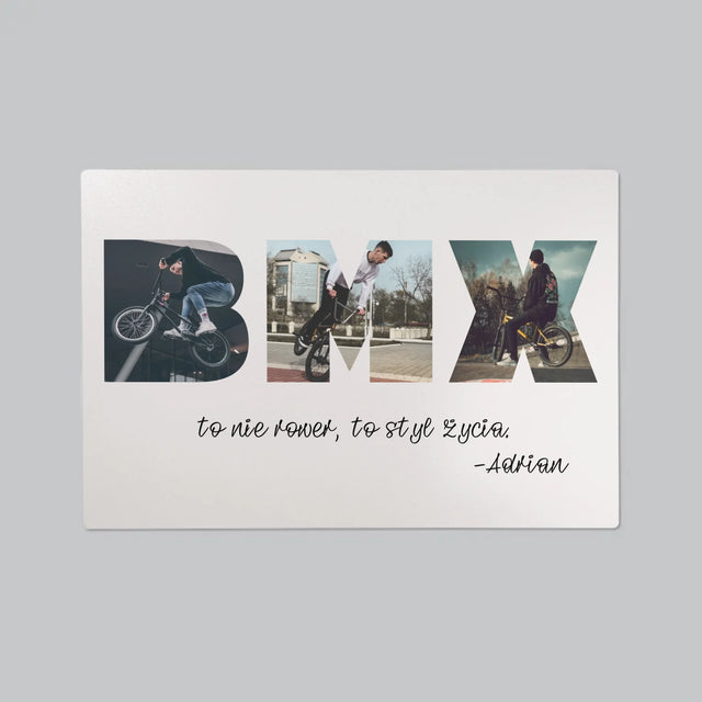 Słowo Ze Zdjęć: Bmx - Podkładka Na Biurko