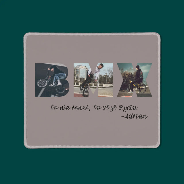 Słowo Ze Zdjęć: Bmx - Podkładka Pod Myszkę