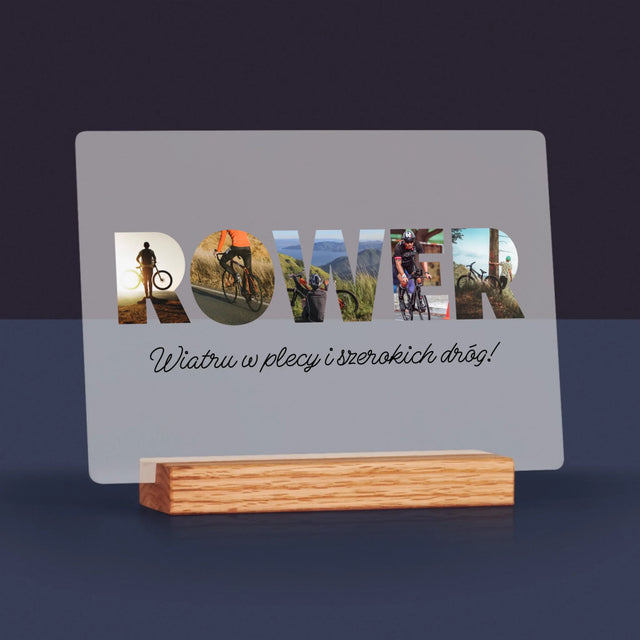 Słowo Ze Zdjęć: Rower - Wydruk Na Szkle Akrylowym