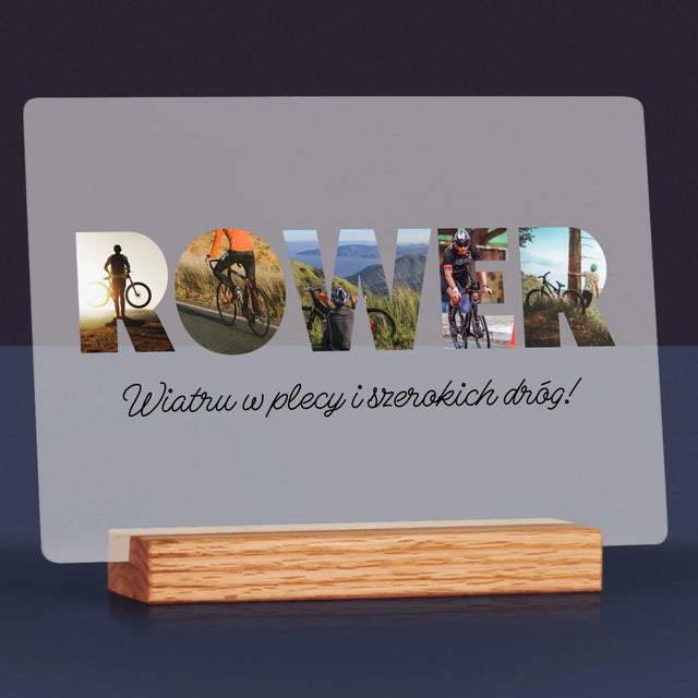 Słowo Ze Zdjęć: Rower - Wydruk Na Szkle Akrylowym
