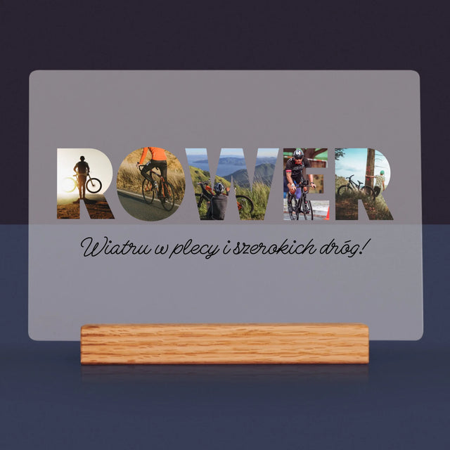 Słowo Ze Zdjęć: Rower - Wydruk Na Szkle Akrylowym