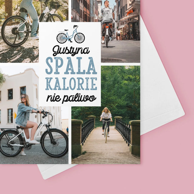 Fotokolaż: Spala Kalorie, Nie Paliwo - Kartka z Życzeniami