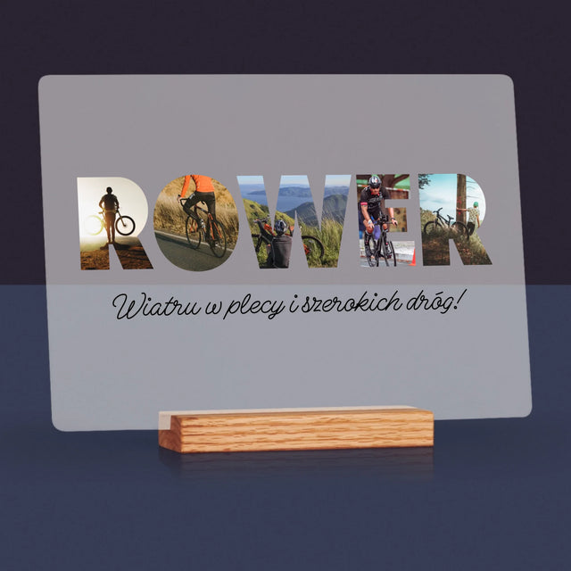 Słowo Ze Zdjęć: Rower - Wydruk Na Szkle Akrylowym