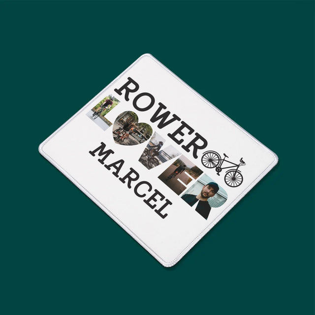 Słowo Ze Zdjęć: Rower Lover - Podkładka Pod Myszkę