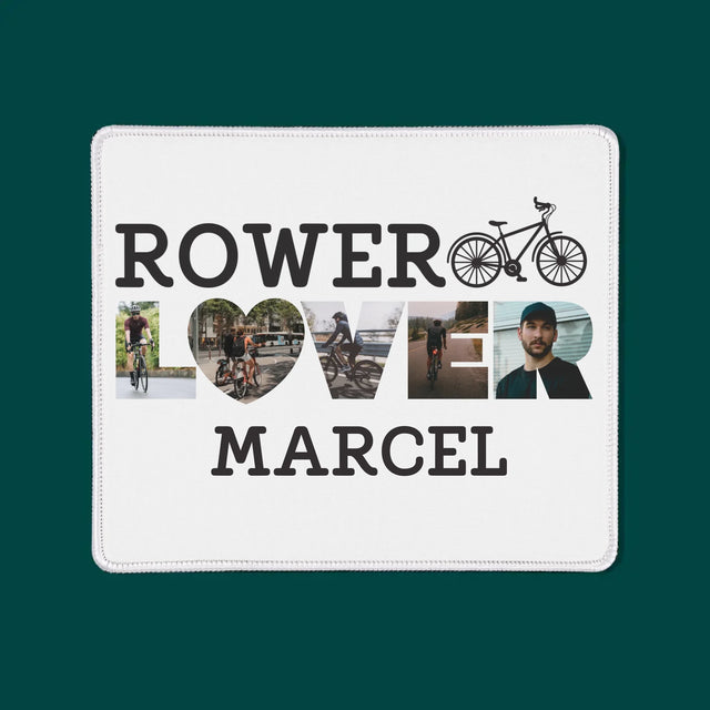 Słowo Ze Zdjęć: Rower Lover - Podkładka Pod Myszkę