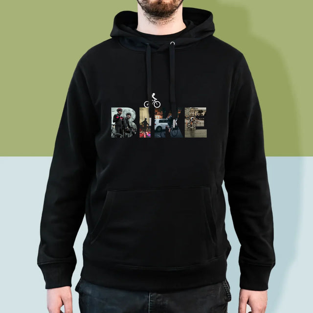 Słowo Ze Zdjęć: Bike - Bluza Męska z Kapturem