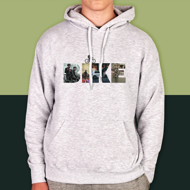 Słowo Ze Zdjęć: Bike - Bluza Męska z Kapturem