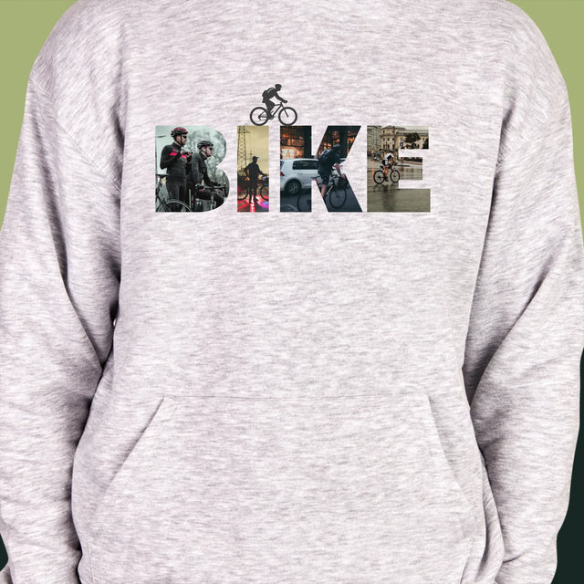 Słowo Ze Zdjęć: Bike - Bluza Męska z Kapturem