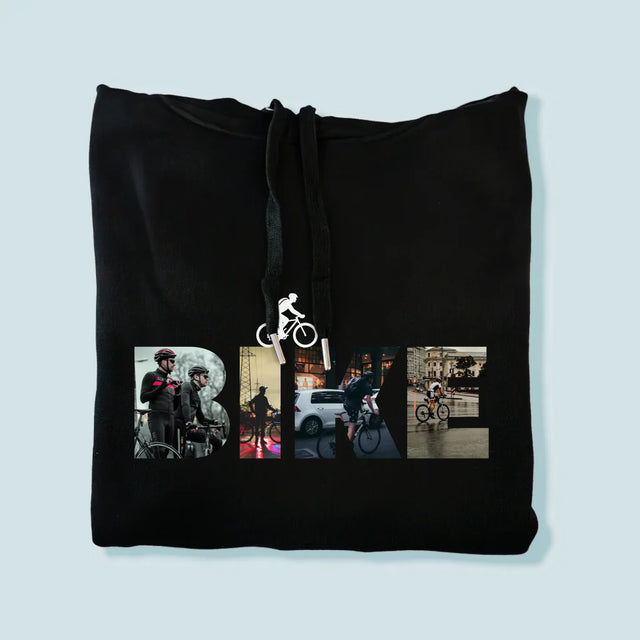 Słowo Ze Zdjęć: Bike - Bluza Męska z Kapturem