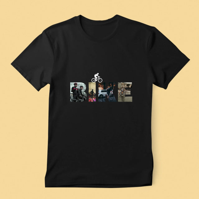 Słowo Ze Zdjęć: Bike - Koszulka Męska z Nadrukiem