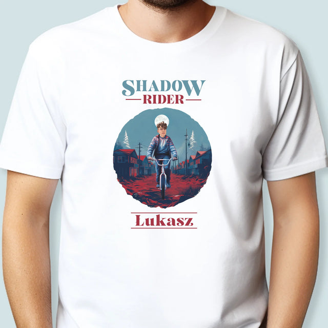 Twoja Postać: Shadow Rider - Koszulka Męska z Nadrukiem