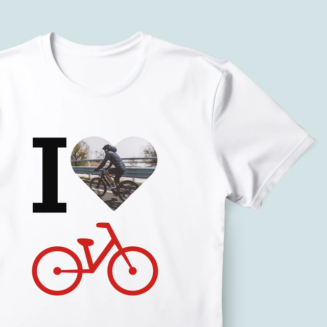 Zdjęcie: I Love Rower - Koszulka Męska z Nadrukiem