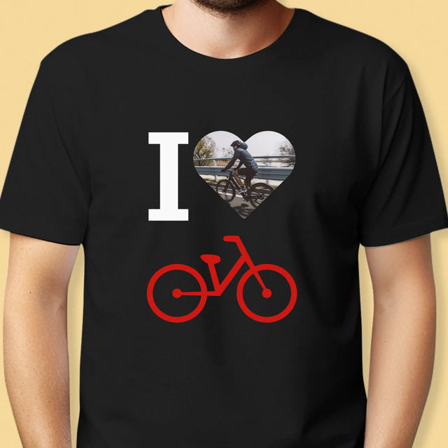Zdjęcie: I Love Rower - Koszulka Męska z Nadrukiem