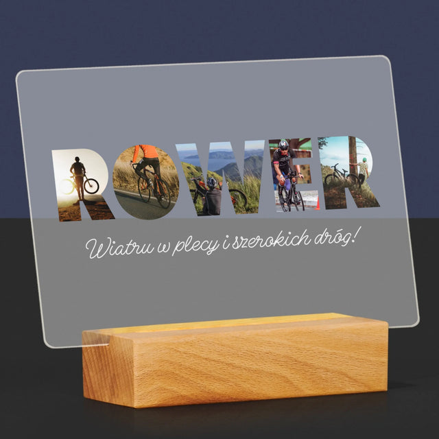 Słowo Ze Zdjęć: Rower - Wydruk Na Szkle Akrylowym