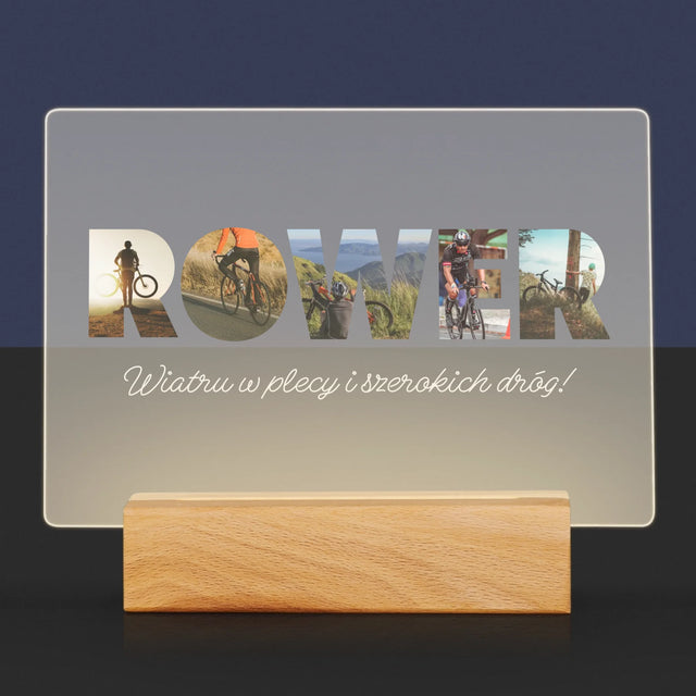 Słowo Ze Zdjęć: Rower - Wydruk Na Szkle Akrylowym