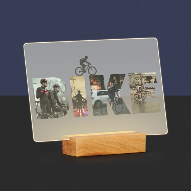 Słowo Ze Zdjęć: Bike - Wydruk Na Szkle Akrylowym