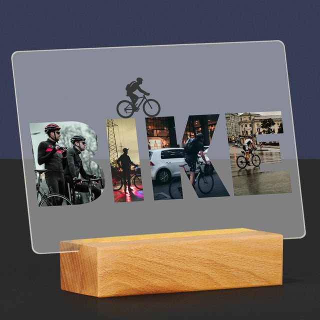 Słowo Ze Zdjęć: Bike - Wydruk Na Szkle Akrylowym