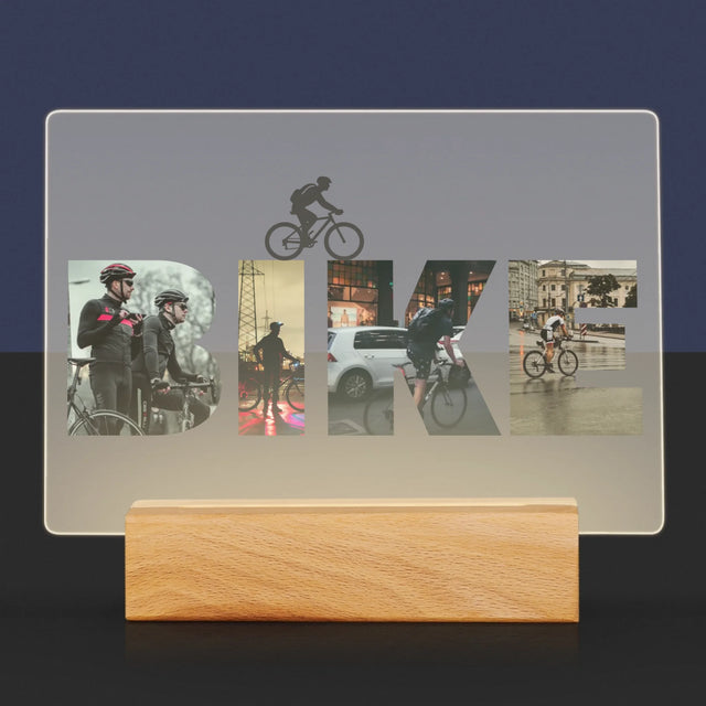 Słowo Ze Zdjęć: Bike - Wydruk Na Szkle Akrylowym