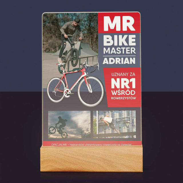 Okładka Magazynu: Mr Bike Master - Wydruk Na Szkle Akrylowym