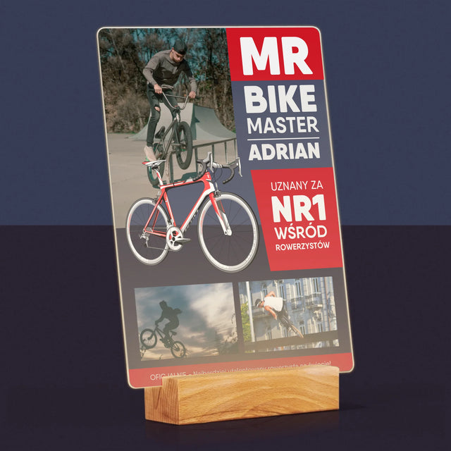 Okładka Magazynu: Mr Bike Master - Wydruk Na Szkle Akrylowym