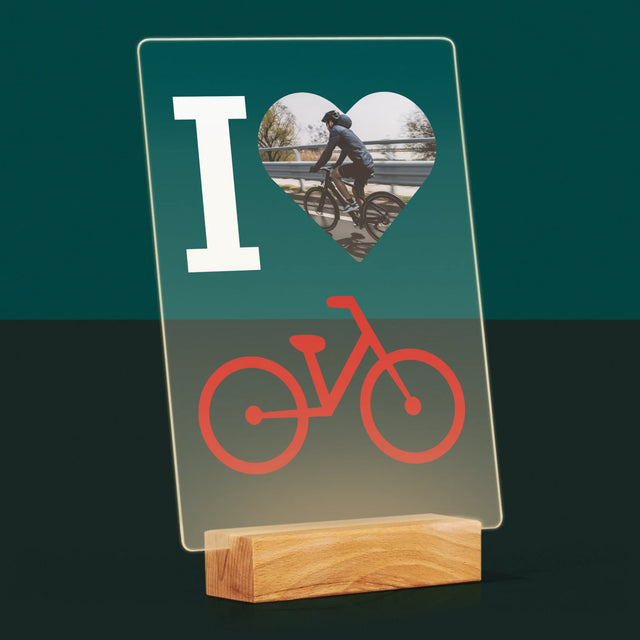 Zdjęcie: I Love Rower - Wydruk na Szkle Akrylowym
