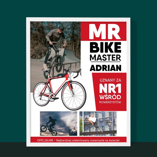 Okładka Magazynu: Mr Bike Master - Wydruk Obramowany