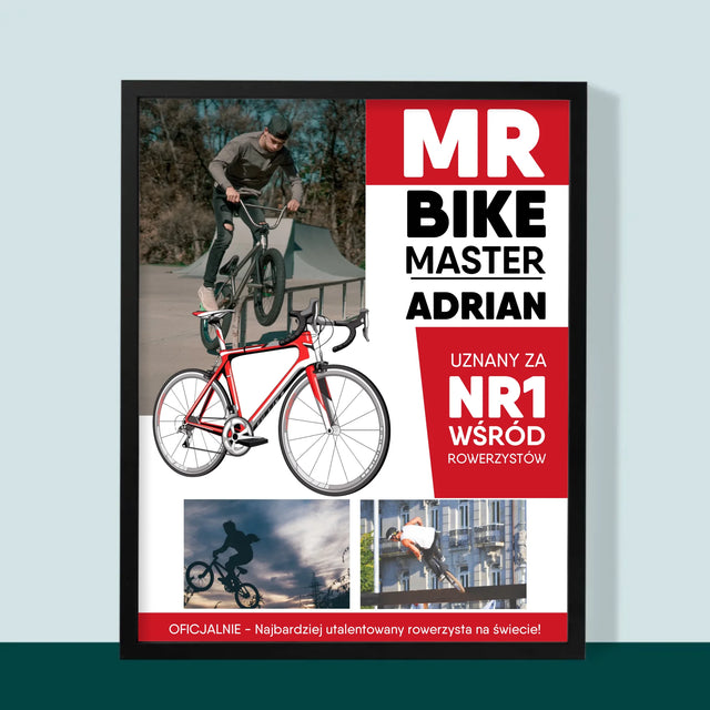 Okładka Magazynu: Mr Bike Master - Wydruk Obramowany