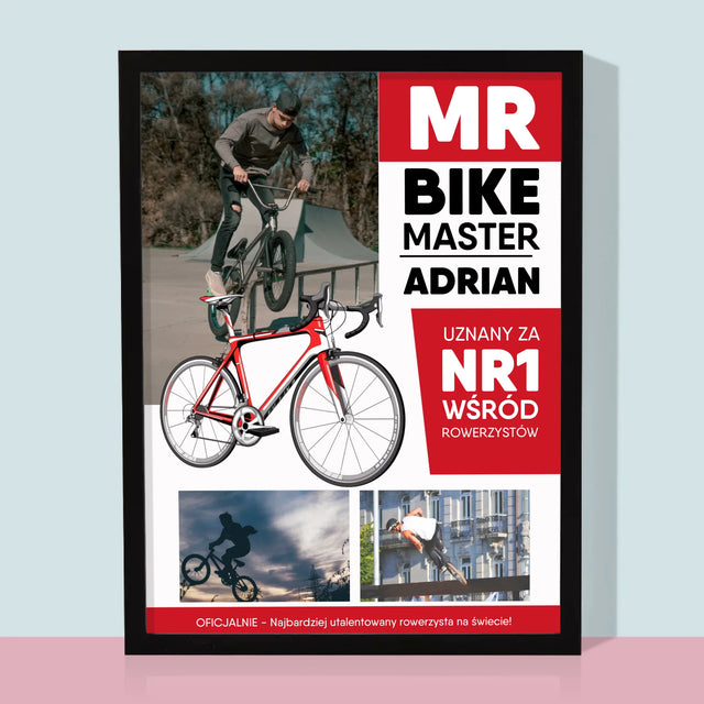 Okładka Magazynu: Mr Bike Master - Wydruk Obramowany
