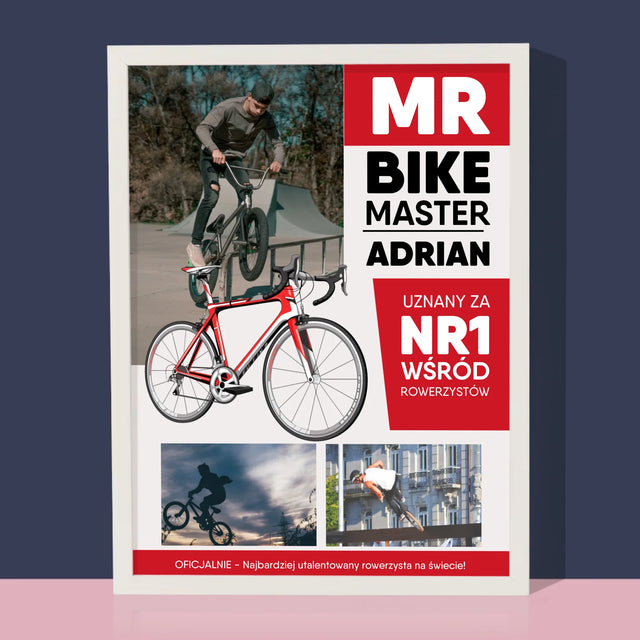 Okładka Magazynu: Mr Bike Master - Wydruk Obramowany