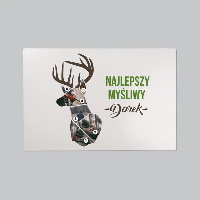 Kształt Ze Zdjęć: Najlepszy Myśliwy - Podkładka Na Biurko