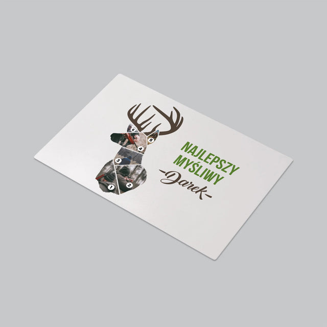 Kształt Ze Zdjęć: Najlepszy Myśliwy - Podkładka Na Biurko