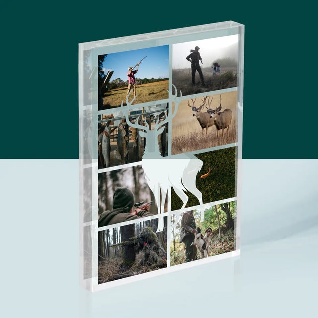 Fotokolaż: Myśliwy - Blok Akrylowy z Nadrukiem