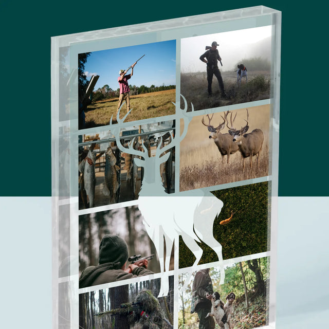 Fotokolaż: Myśliwy - Blok Akrylowy z Nadrukiem