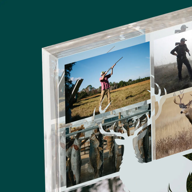 Fotokolaż: Myśliwy - Blok Akrylowy z Nadrukiem