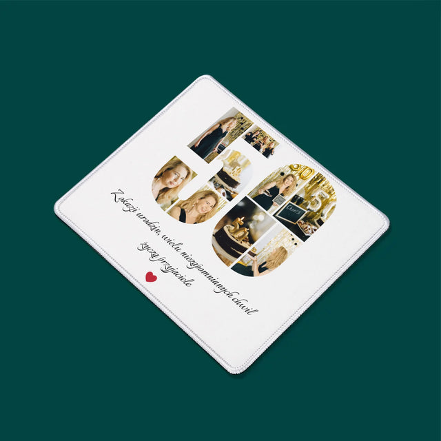 Kształt Ze Zdjęć: 50 Urodziny Życzenia - Podkładka Pod Myszkę