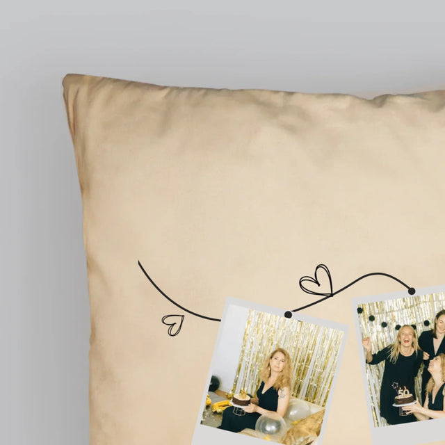 Fotokolaż: 50 Lat Wspaniałych Chwil - Poduszka z Nadrukiem